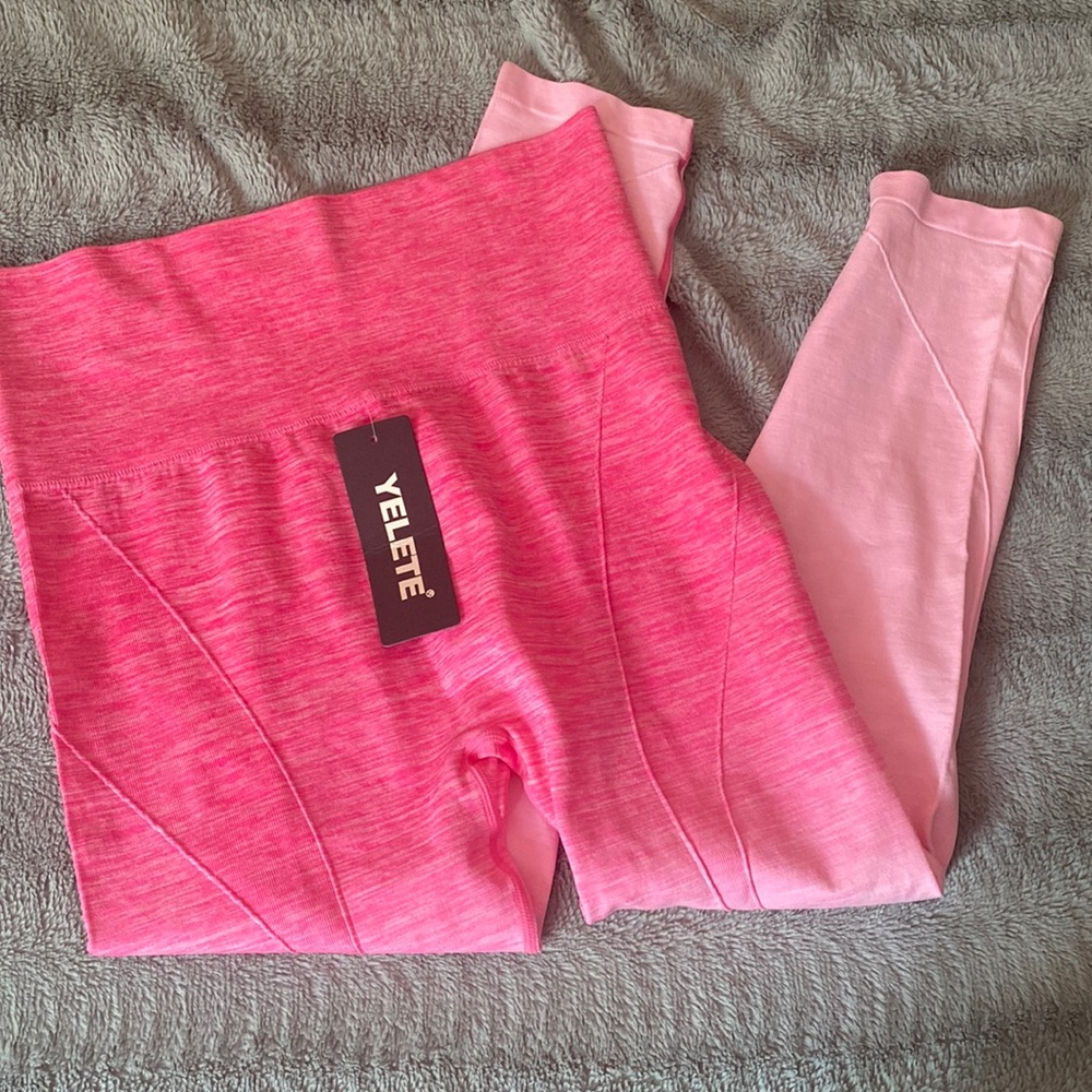 Yelete Women’s Ombré Leggings with High Waist Size XL - NWT